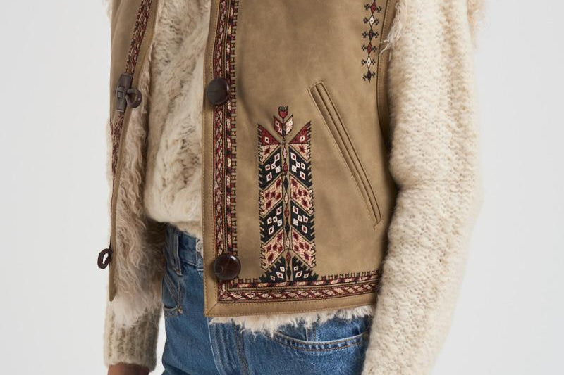 Gilet donna Clemencia marrone GI0061FA C3A02E50TA MARANT ETOILE