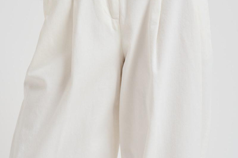 Pantaloni in gabardina di cotone stretch A04673T3 003 PESERICO