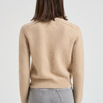 Girocollo donna maniche lunghe beige CAROLINE 02ORGANIC KUJTEN
