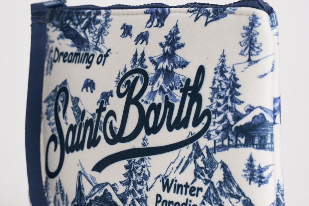 Pochette donna Aline fantasia montagna blu ALINE WINTERL01 MC2 SAINT BARTH