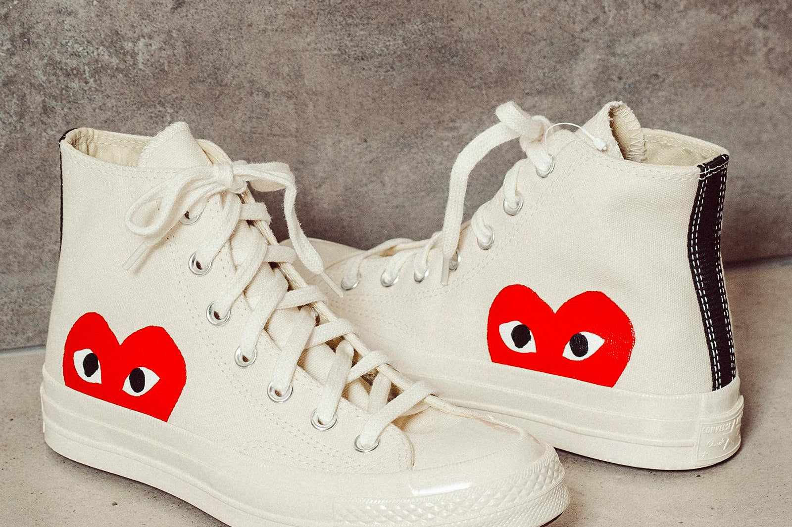 Converse x Comme des Garçons PLAY Sneaker alta Chuck 70 K112 WHITE COMME DES GARCON PLAY