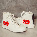 Converse x Comme des Garçons PLAY Sneaker alta Chuck 70 K112 WHITE COMME DES GARCON PLAY