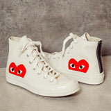 Converse x Comme des Garçons PLAY Sneaker alta Chuck 70 K112 WHITE COMME DES GARCON PLAY