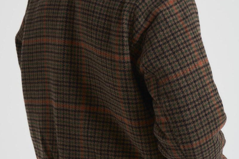 Bomber uomo college tartan marrone 1000565 826 LES DEUX