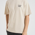 T-shirt uomo girocollo beige TS203 CO0002MT DROLE DE MONSIEUR