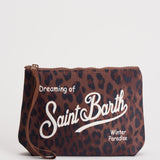 Pochette donna Aline animalier marrone ALINE DKLEO18 MC2 SAINT BARTH