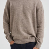 Maglia uomo girocollo tortora MKN1575 ST51 BARBOUR