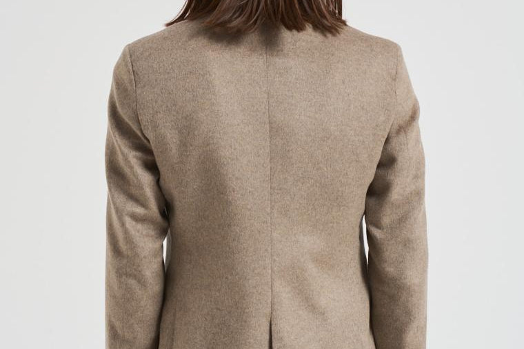 Giacca donna doppiopetto tortora 2156 52578 LUBIAM