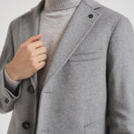 Cappotto uomo monopetto grigio chiaro DUBLINO C721164 BRERAS