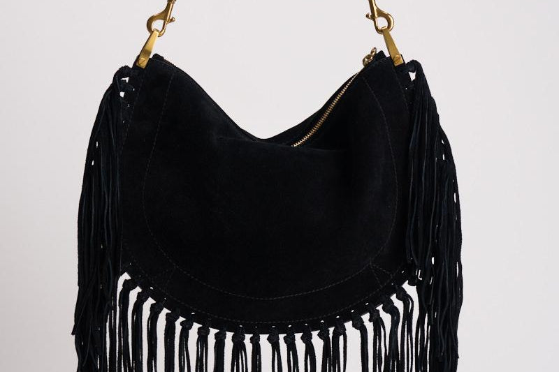 Borsa donna in suede Oskan Soft Small nera BF0066FC C3C14M01BK ISABEL MARANT