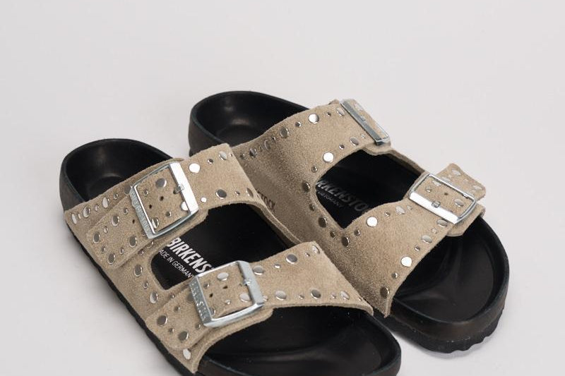 Sandalo donna Arizona taupe con borchie 1027870 TAUPE BIRKENSTOCK