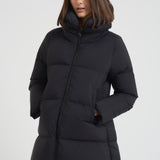 Piumino donna midi trapuntato nero PI001959D 9300 HERNO