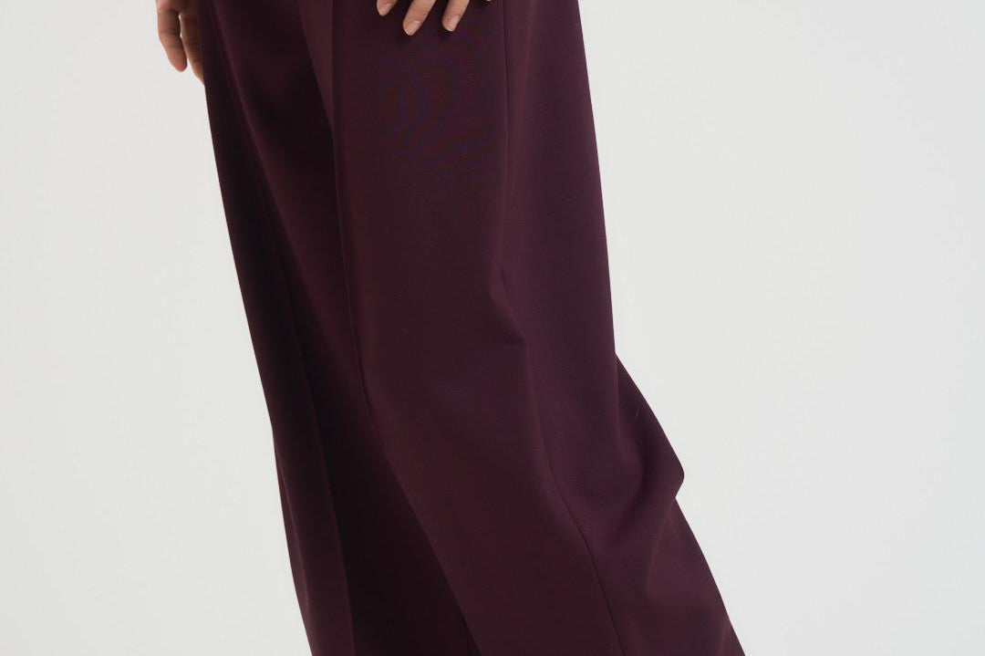 Pantalone donna balloon bordeaux I37 D94 LIVIANA CONTI