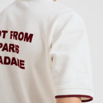 T-shirt uomo girocollo panna e bordeaux TS262 CO167OW DROLE DE MONSIEUR