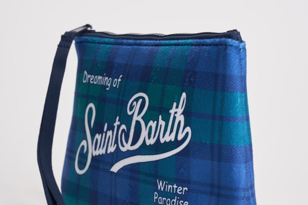Pochette donna Aline tartan blu e verde ALINE WTARTAN65 MC2 SAINT BARTH