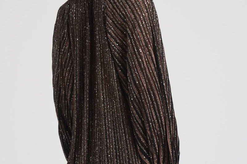Maglia girocollo svasata in lamé N17 BK01CLS80E3 MISSONI