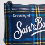 Pochette donna Aline tartan blu ALINE WTARTAN61 MC2 SAINT BARTH