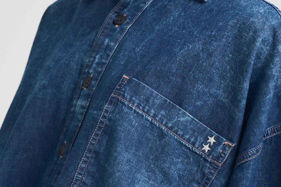 Camicia donna in denim scuro RENA ECLIPSE ICON DENIM