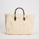 Borsa donna Colette a trecce panna COLETTEWL BRAID12 MC2 SAINT BARTH