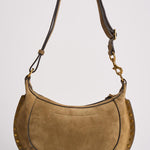 Borsa donna in suede Oskan Moon bag cammello PP0003FA A3C32MTPGO ISABEL MARANT