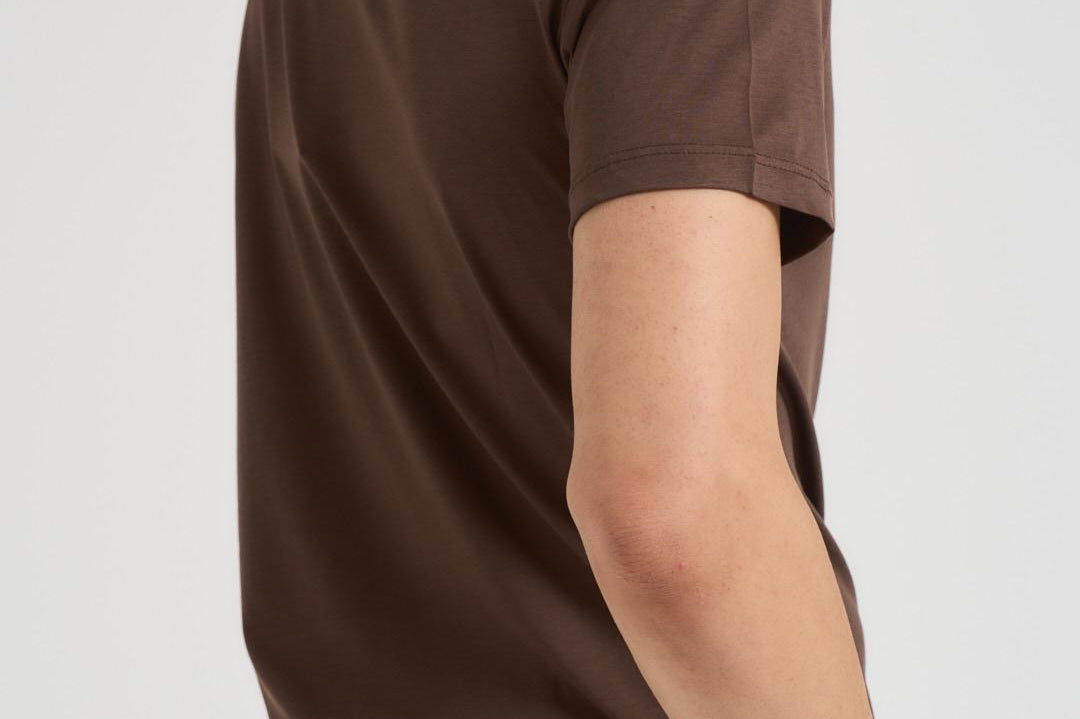 T-shirt uomo marrone SH000760 MORO ACCADEMIE TESSILI