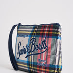 Pochette donna Aline con stampa tartan ALINE TARTAN10 MC2 SAINT BARTH