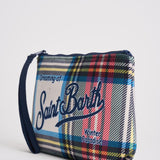 Pochette donna Aline con stampa tartan ALINE TARTAN10 MC2 SAINT BARTH