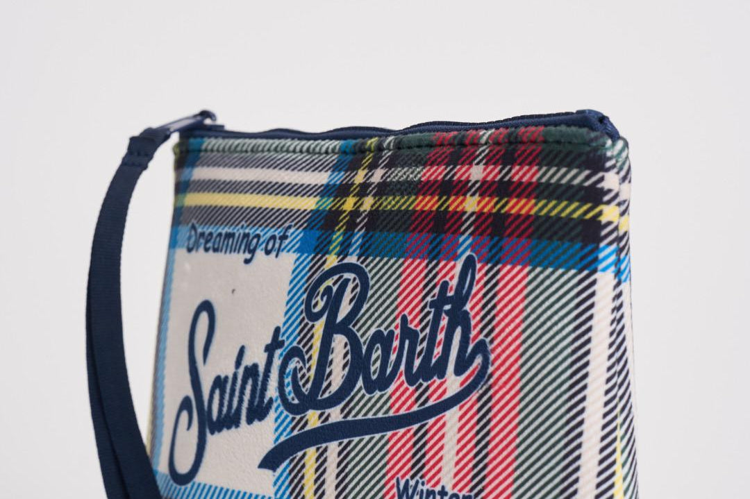 Pochette donna Aline con stampa tartan ALINE TARTAN10 MC2 SAINT BARTH