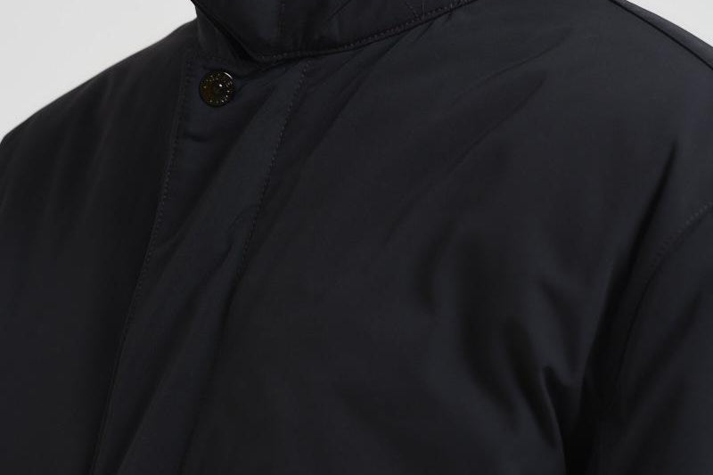 Cappotto uomo Micro Twill midi nero 7100007 S0026V0029 STONE ISLAND