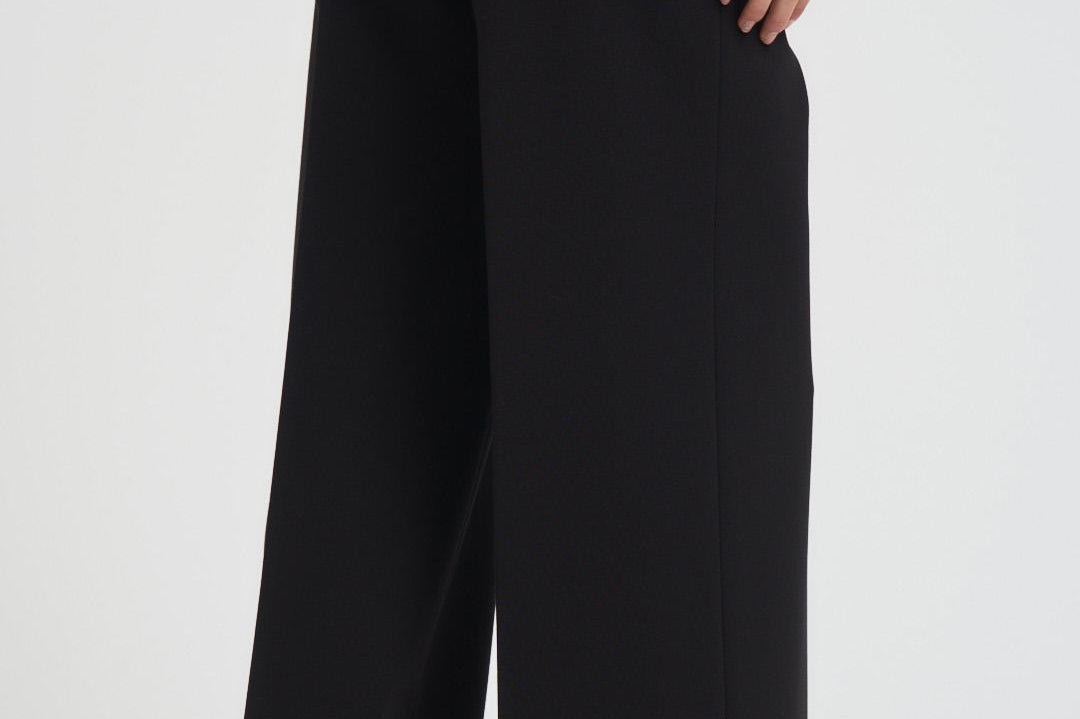 Pantalone donna a palazzo nero L5WI53 Y69 LIVIANA CONTI