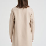 Cappotto donna monopetto panna AE1215 MLK120 HARRIS WHARF LONDON