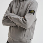 Felpa uomo con cappuccio grigia 6100029 S0A20V006B STONE ISLAND