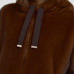 Bomber donna in ecopelliccia marrone GI000318D 8800 HERNO