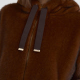 Bomber donna in ecopelliccia marrone GI000318D 8800 HERNO