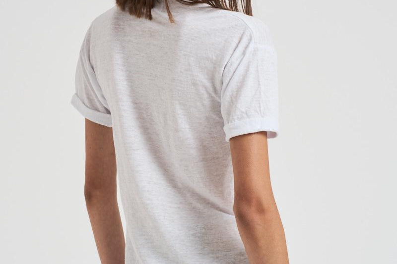 T-shirt donna Koldi bianca logo oro TS0004FA A1N10EWHLG MARANT ETOILE