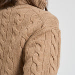 Pullover con cerniera donna beige 211972130 002 RALPH LAUREN