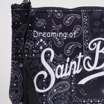 Pochette donna Aline fantasia bandana nera ALINE WBANDPLAID00 MC2 SAINT BARTH