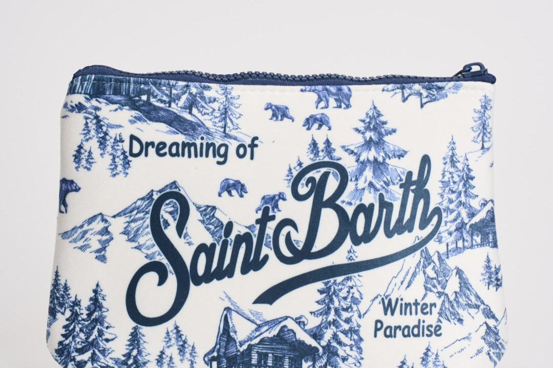 Pochette donna Aline fantasia montagna blu ALINE WINTERL01 MC2 SAINT BARTH