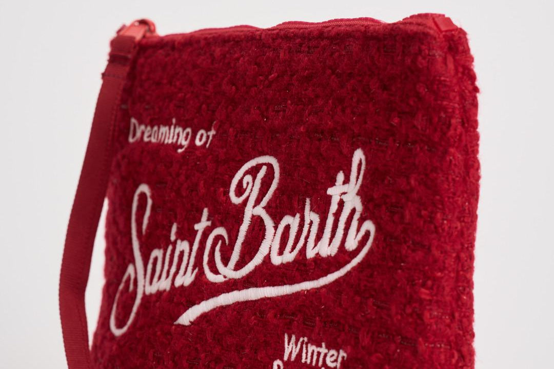 Pochette donna Aline in tweed rossa ALINE TWEED41 MC2 SAINT BARTH