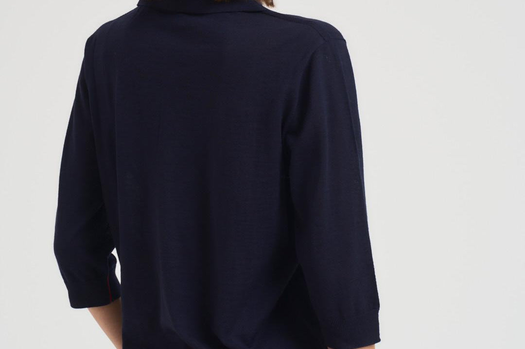Polo donna blu notte A04 N08 LIVIANA CONTI
