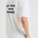 T-shirt uomo girocollo bianca TS203 CO0002OPW DROLE DE MONSIEUR