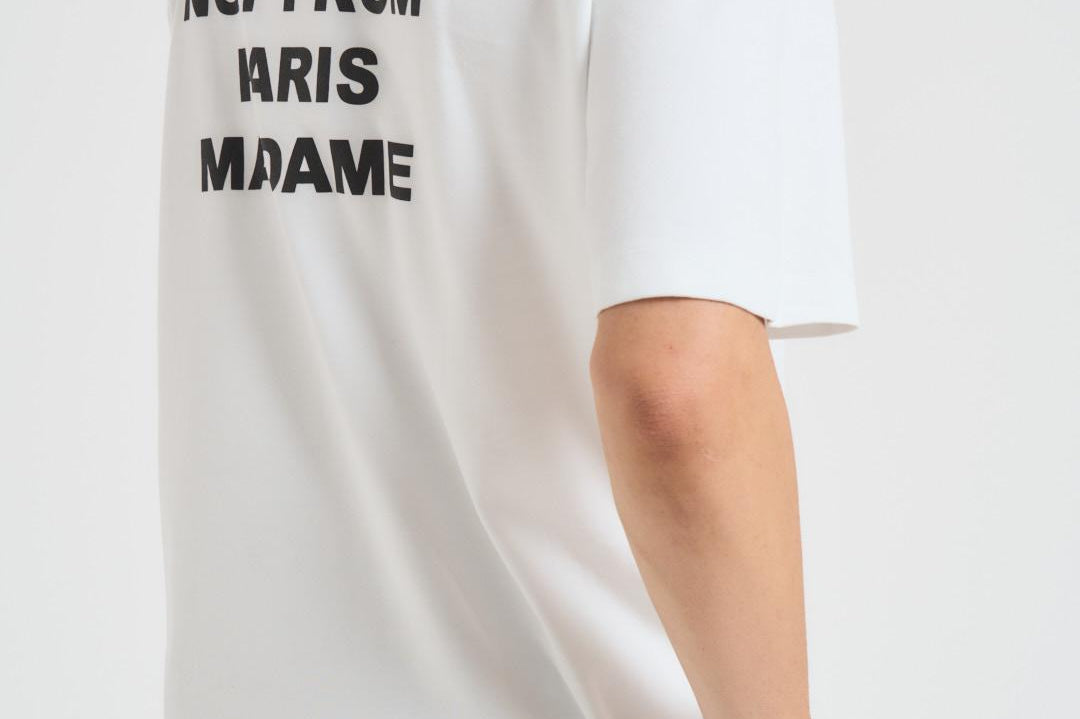 T-shirt uomo girocollo bianca TS203 CO0002OPW DROLE DE MONSIEUR