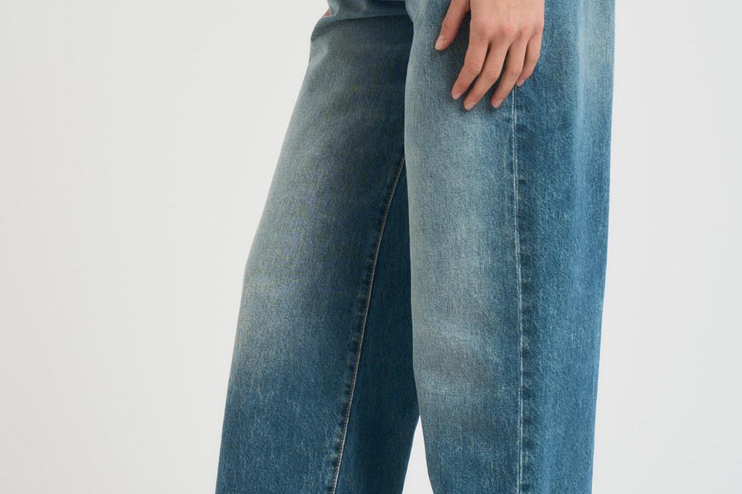 Jeans Poppy donna in denim chiaro POPPY AGEDSTONE ICON DENIM