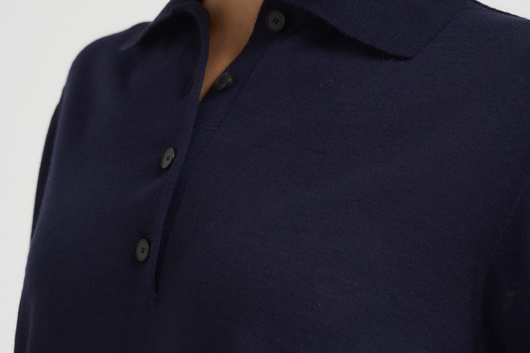 Polo donna blu notte A04 N08 LIVIANA CONTI