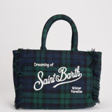 Borsa donna Colette tartan verde COLETTEWL TART5161 MC2 SAINT BARTH