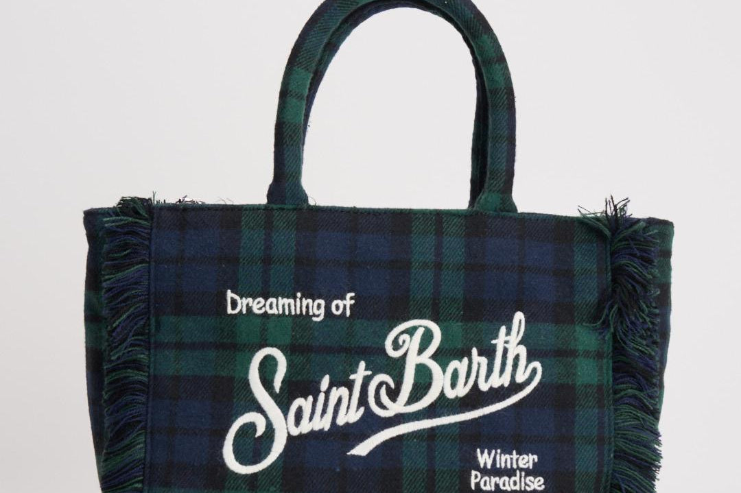 Borsa donna Colette tartan verde COLETTEWL TART5161 MC2 SAINT BARTH