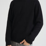 Maglia uomo girocollo nera 1000471 100 LES DEUX