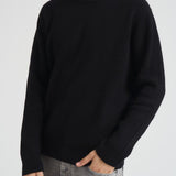 Maglia uomo girocollo nera 1000471 100 LES DEUX