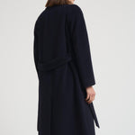Cappotto donna lungo blu notte DIVA DEBORA24 ACCADEMIE TESSILI