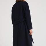 Cappotto donna lungo blu notte DIVA DEBORA24 ACCADEMIE TESSILI